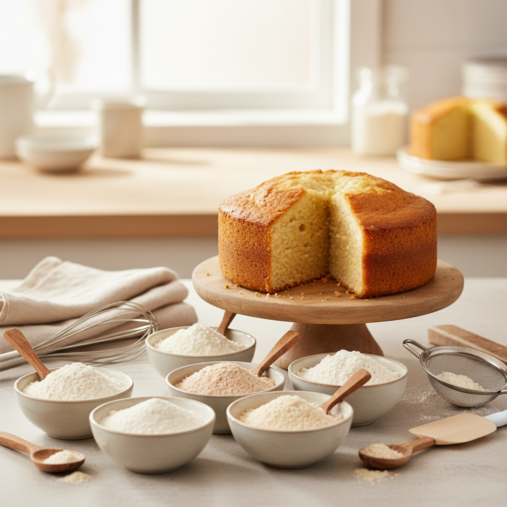 Best gluten-free flour for cakes: 7 flours and blends ranked for tender results - baking guide cover image