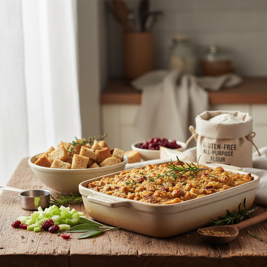 Gluten-free Thanksgiving stuffing recipes and brands: homemade and store-bought options that actually taste like the holidays - baking guide cover image