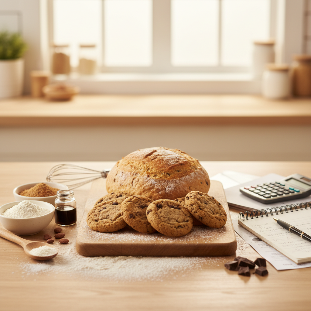 Home bakery business plan template: a practical guide to planning your baking business - baking guide cover image