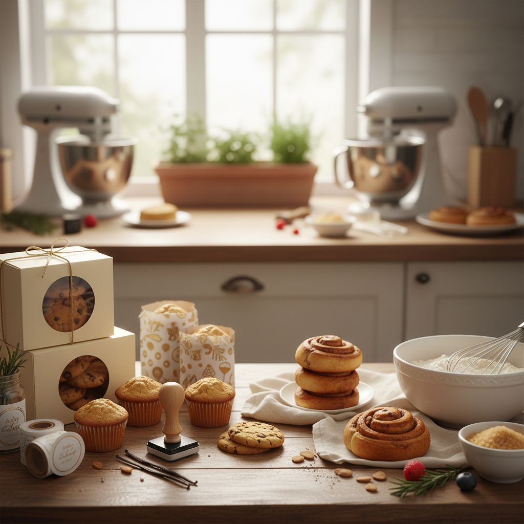 Home bakery packaging ideas and supplies: how to make your baked goods look professional on any budget - baking guide cover image