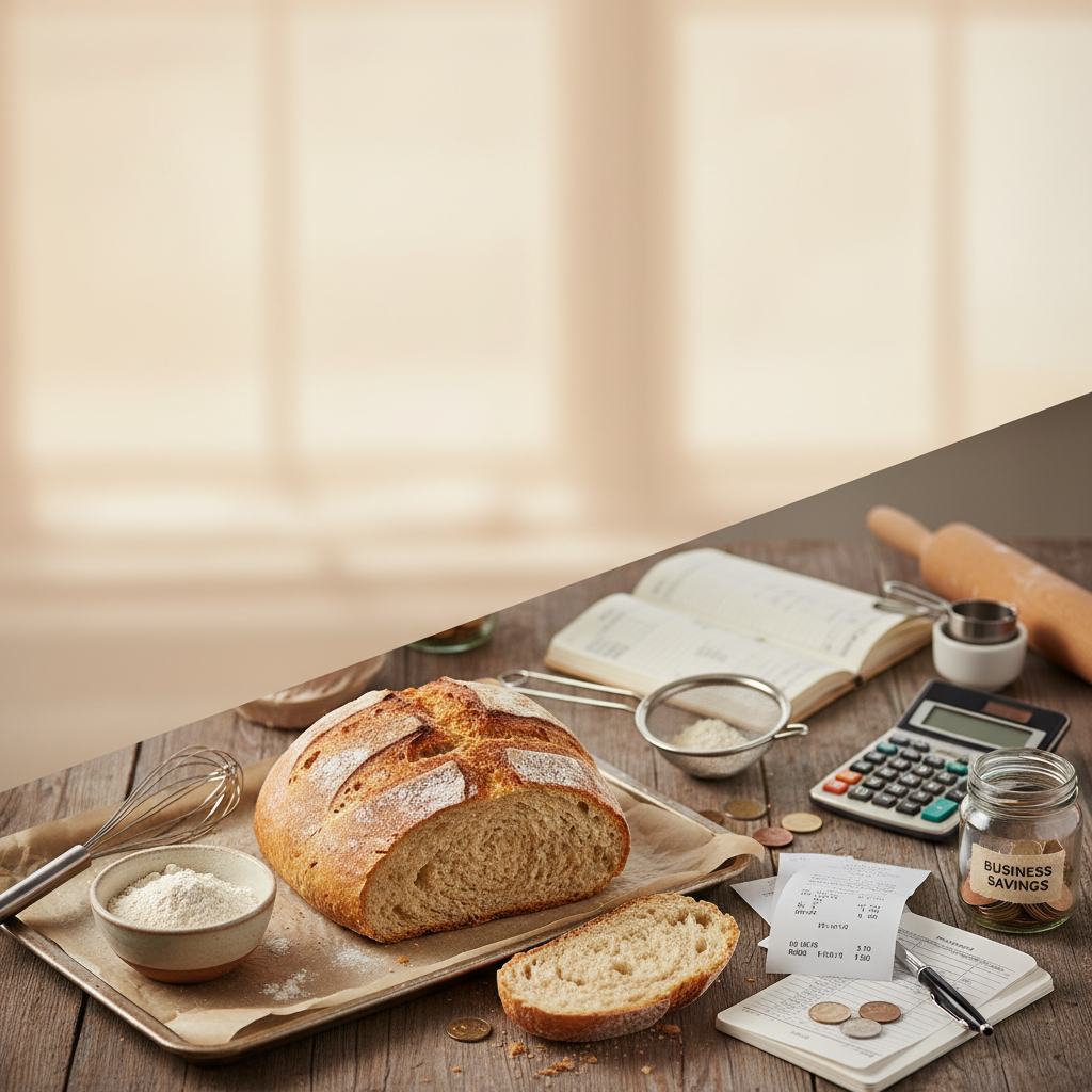 Home bakery taxes and bookkeeping guide: how to stay legal and keep more of what you earn - baking guide cover image