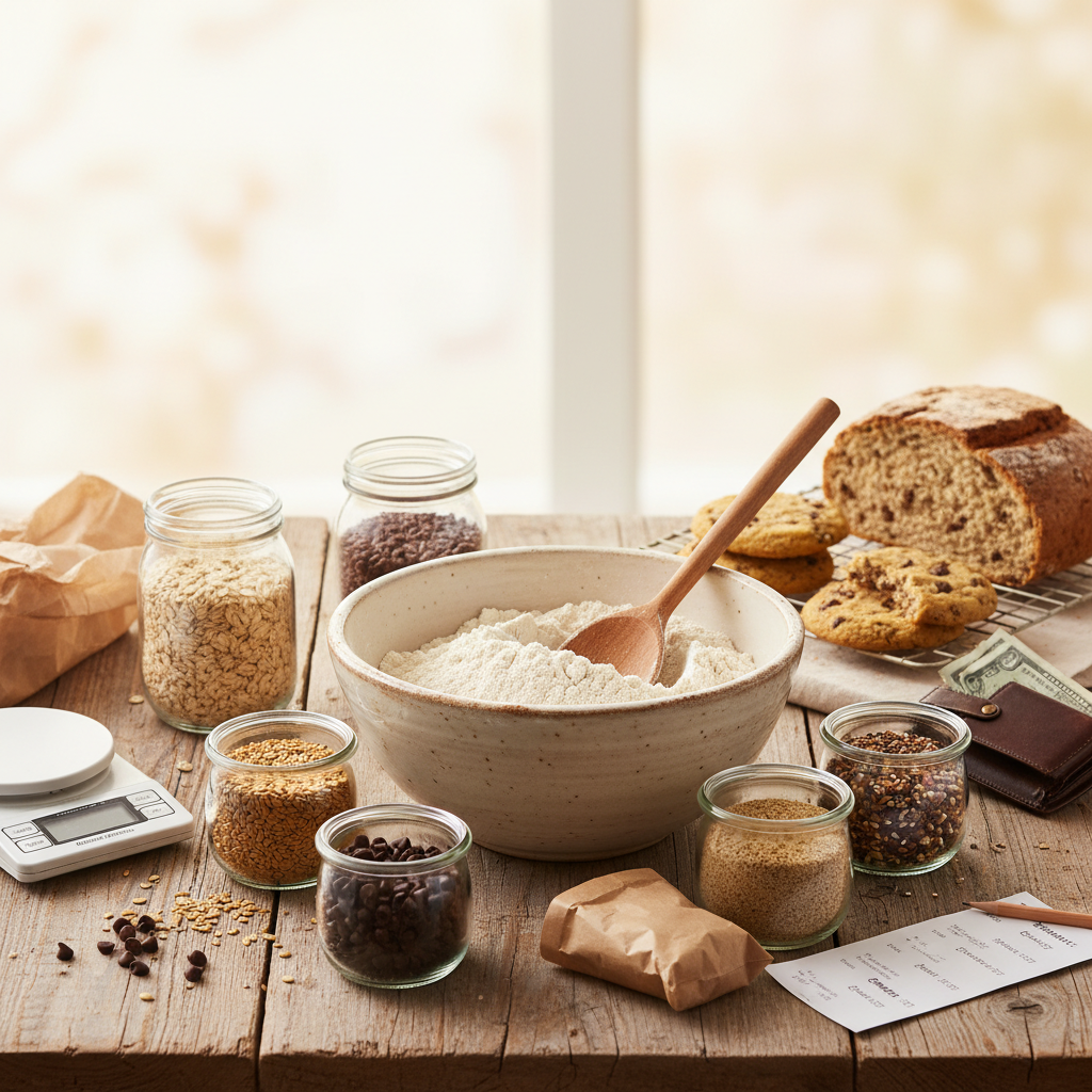 How to stock a baking pantry on a budget: a practical guide for gluten-free bakers - baking guide cover image