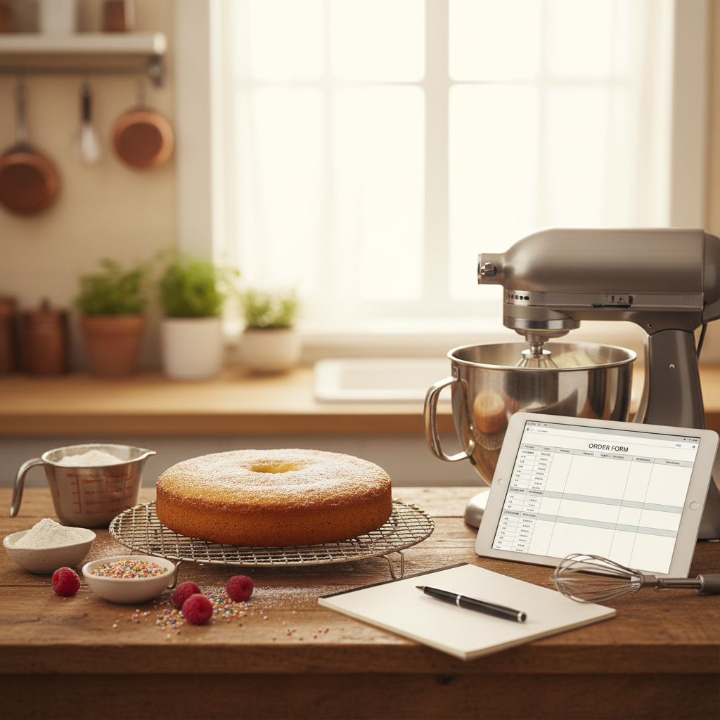 How to take custom cake orders from home: a complete system for managing requests, pricing, and delivery - baking guide cover image